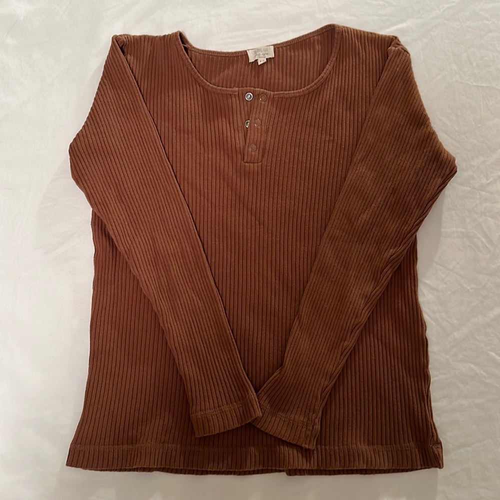 THE SIMPLE FOLK organic cotton ribbed top